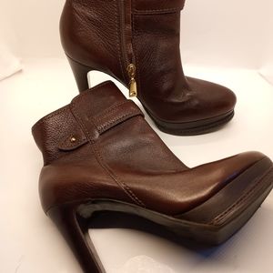 TALBOTS Platform Cocoa brown ankle  booties